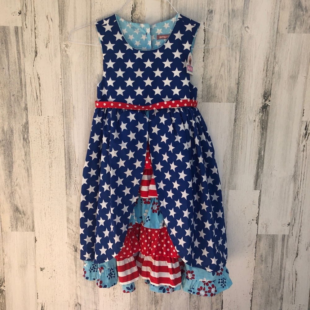 Jelly The Pug Ruffle Dress sz 12